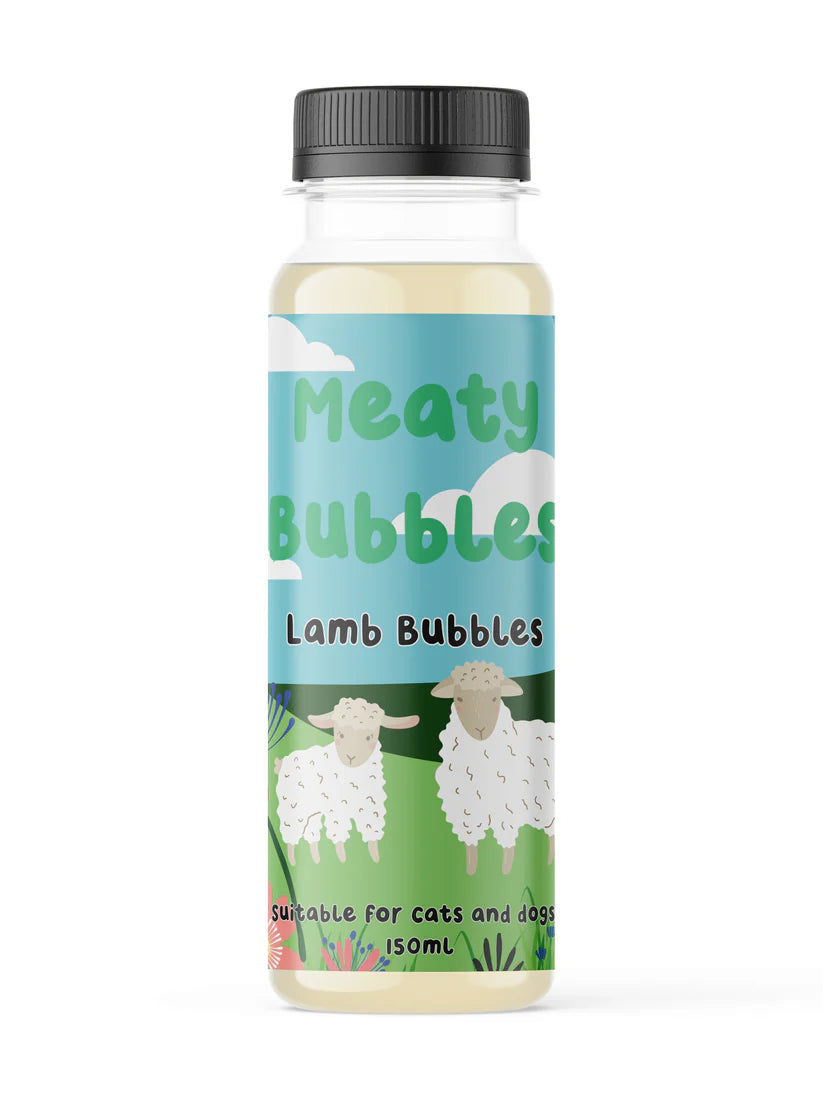 Meaty Bubbles Pet-Safe Flavoured Bubbles for Dogs & Cats