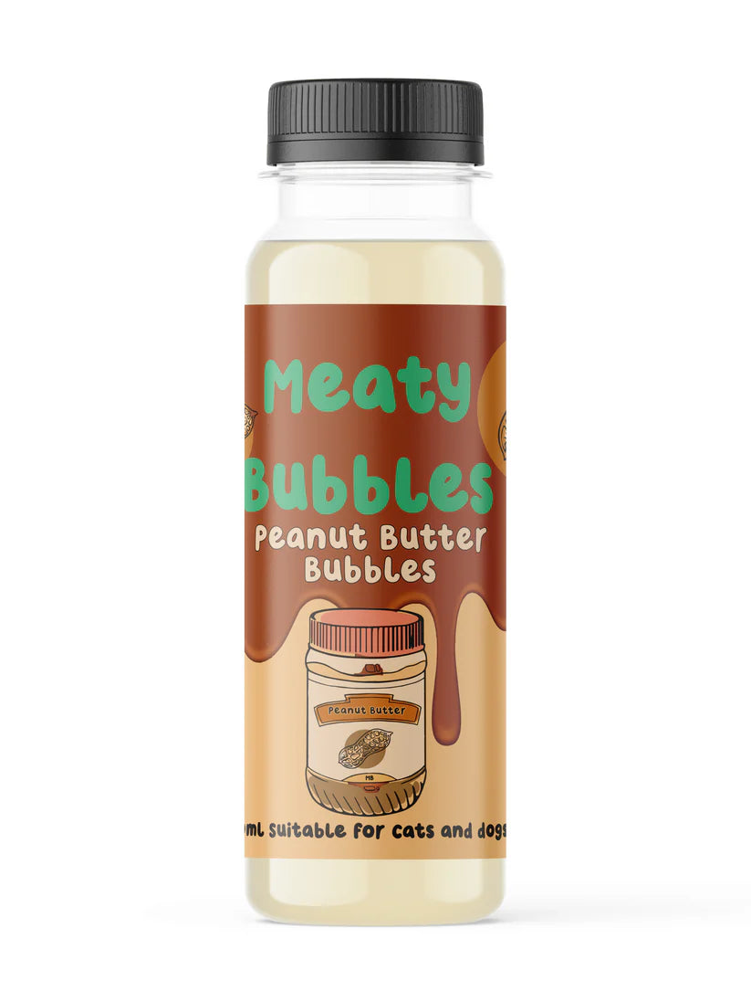 Meaty Bubbles Pet-Safe Flavoured Bubbles for Dogs & Cats