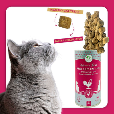 Pawfect Nature's Feast Freeze-Dried Cat Treat- Chicken Liver 50g