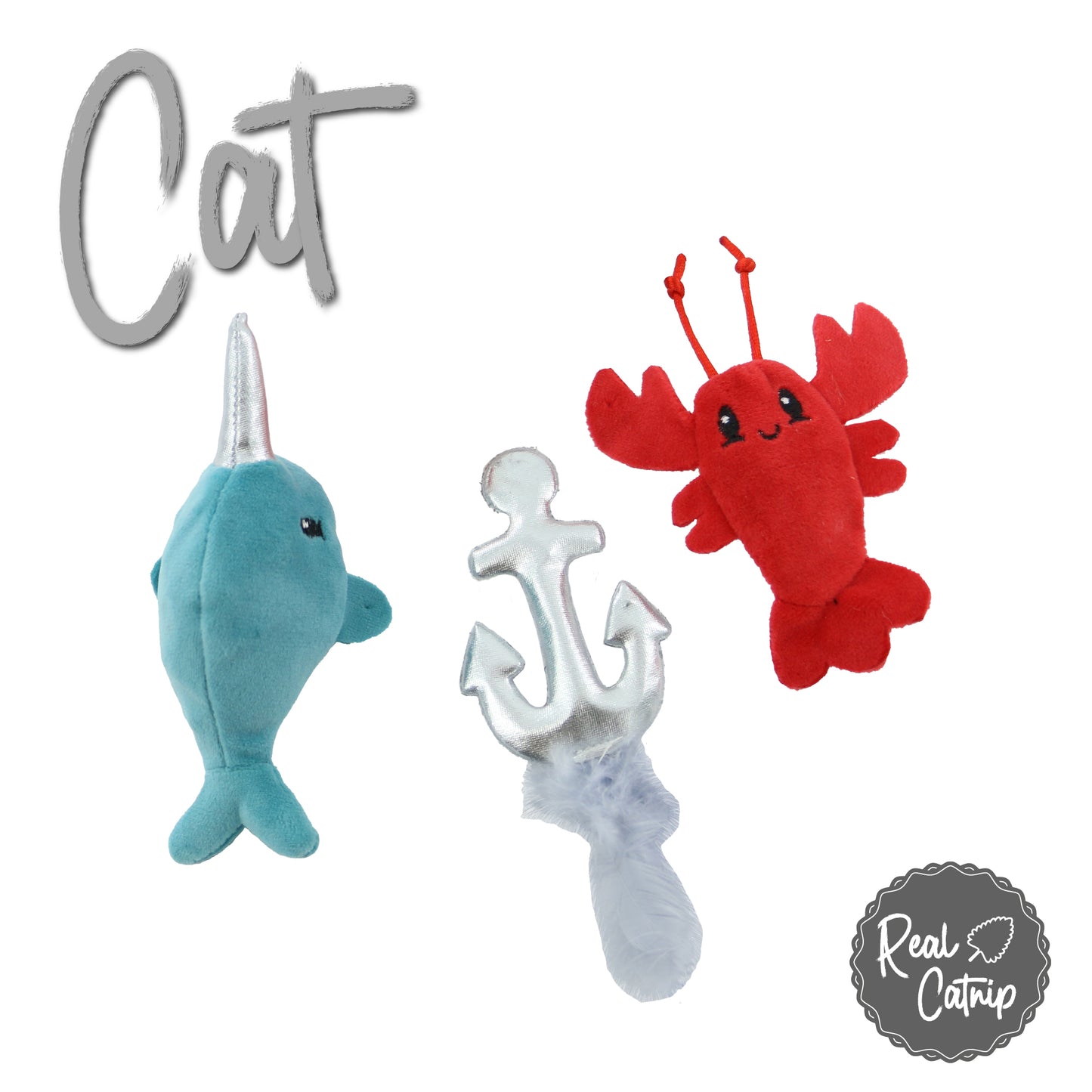 Ancol Sea Creatures Cat Toy 3 Pack