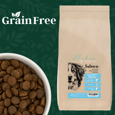 Large breed hypoallergenic dog food with joint care support, omega-3, and digestive health benefits. Large kibble size to aid chewing and digestion."