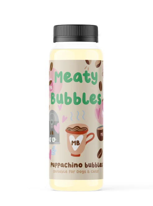 Meaty Bubbles Pet-Safe Flavoured Bubbles for Dogs & Cats