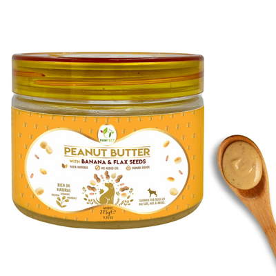 Pawfect Peanut Butter For Dogs: Banana & Flaxseeds 275g