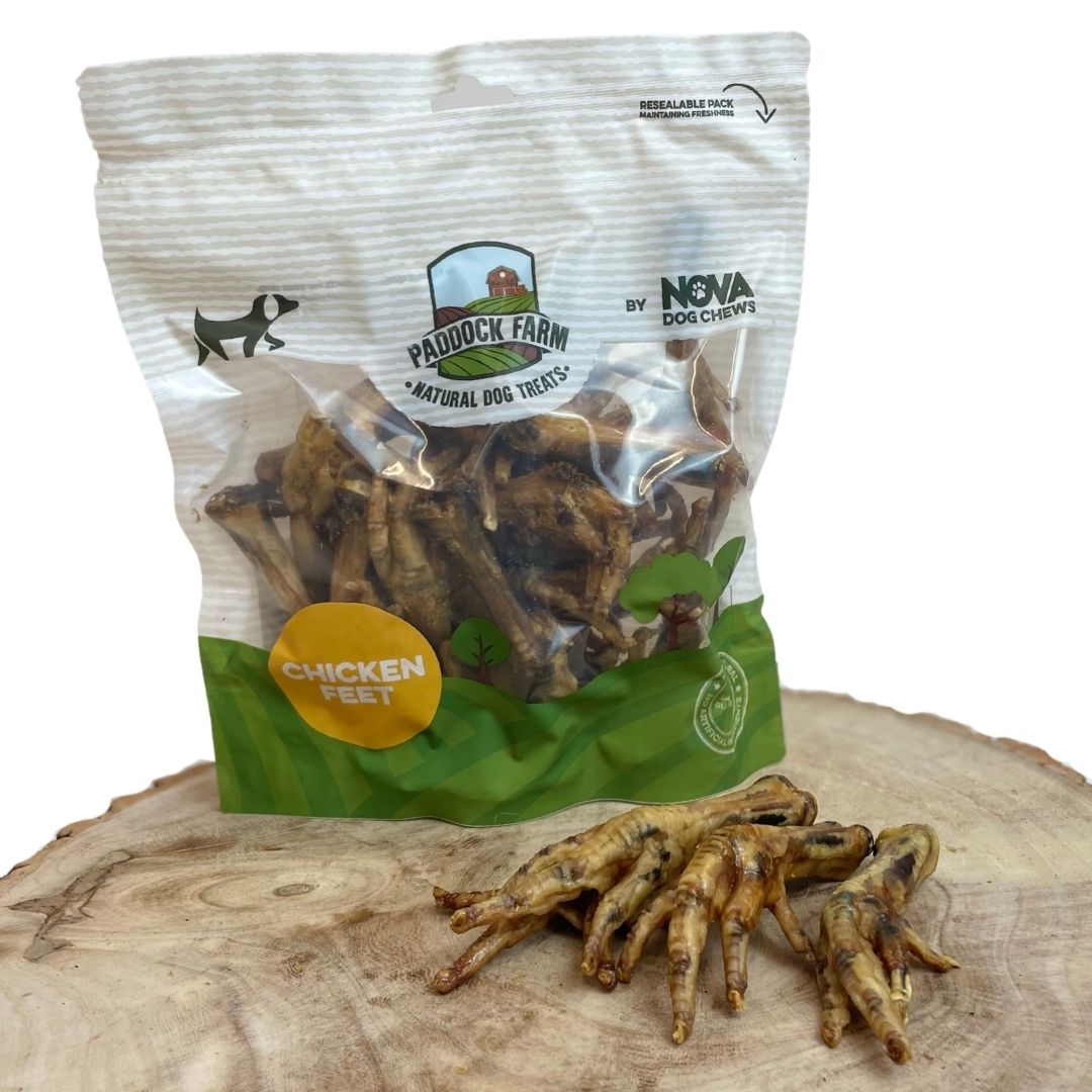 Paddock Farm Natural Chicken Feet Dog Treats 400g