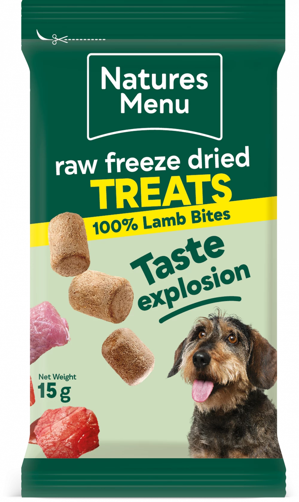 Nature’s Menu Freeze Dried Lamb Bites For Dogs 15g