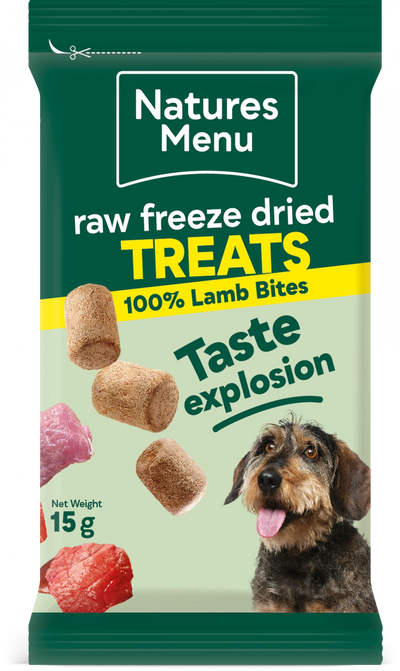 Nature’s Menu Freeze Dried Lamb Bites For Dogs 15g